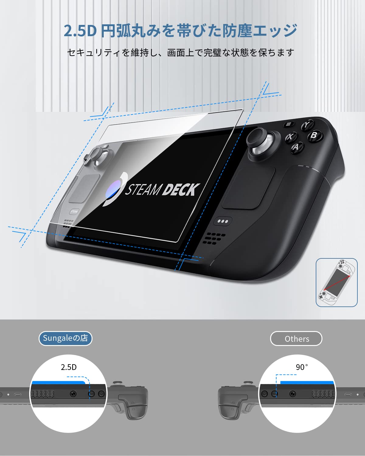 Steamガラスフィルム用 Deck OLED Sungale 2枚入画面保護 Amazon.co.jp: 【強化モデル】Steam Deck/Steam Deck OLED